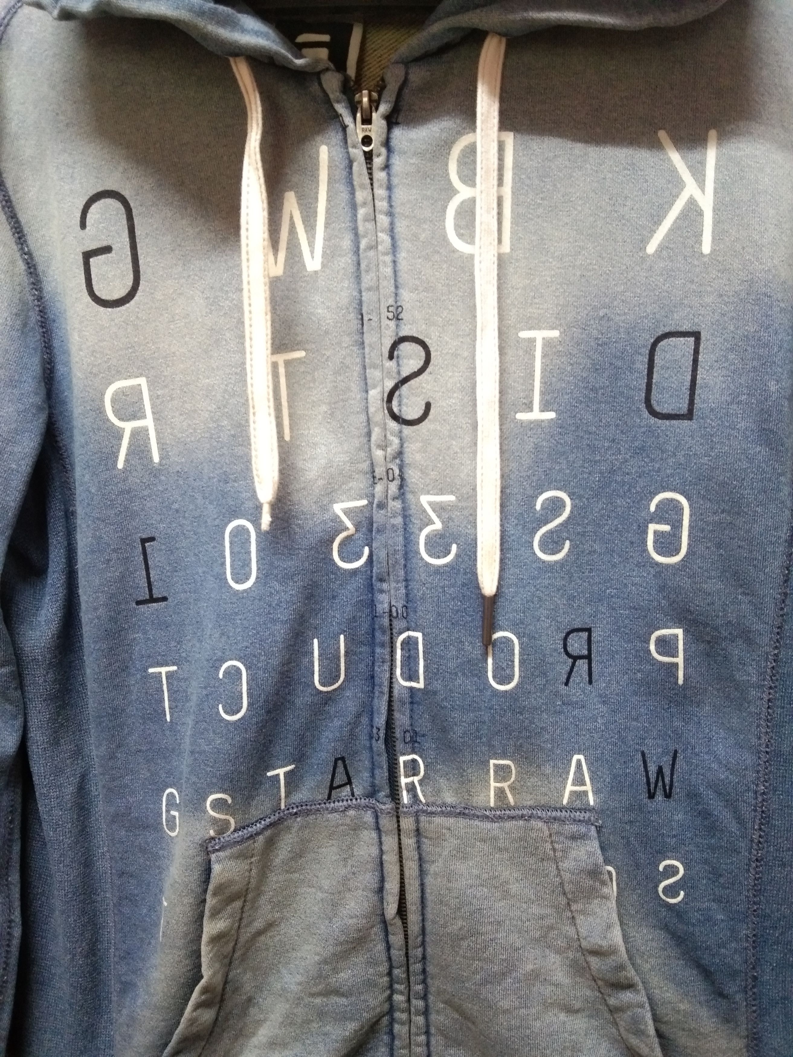 G-Star × Japanese Brand G STAR RAW SWEATERHOODIE FADED DESIGN Size US M / EU 48-50 / 2 - 3 Thumbnail