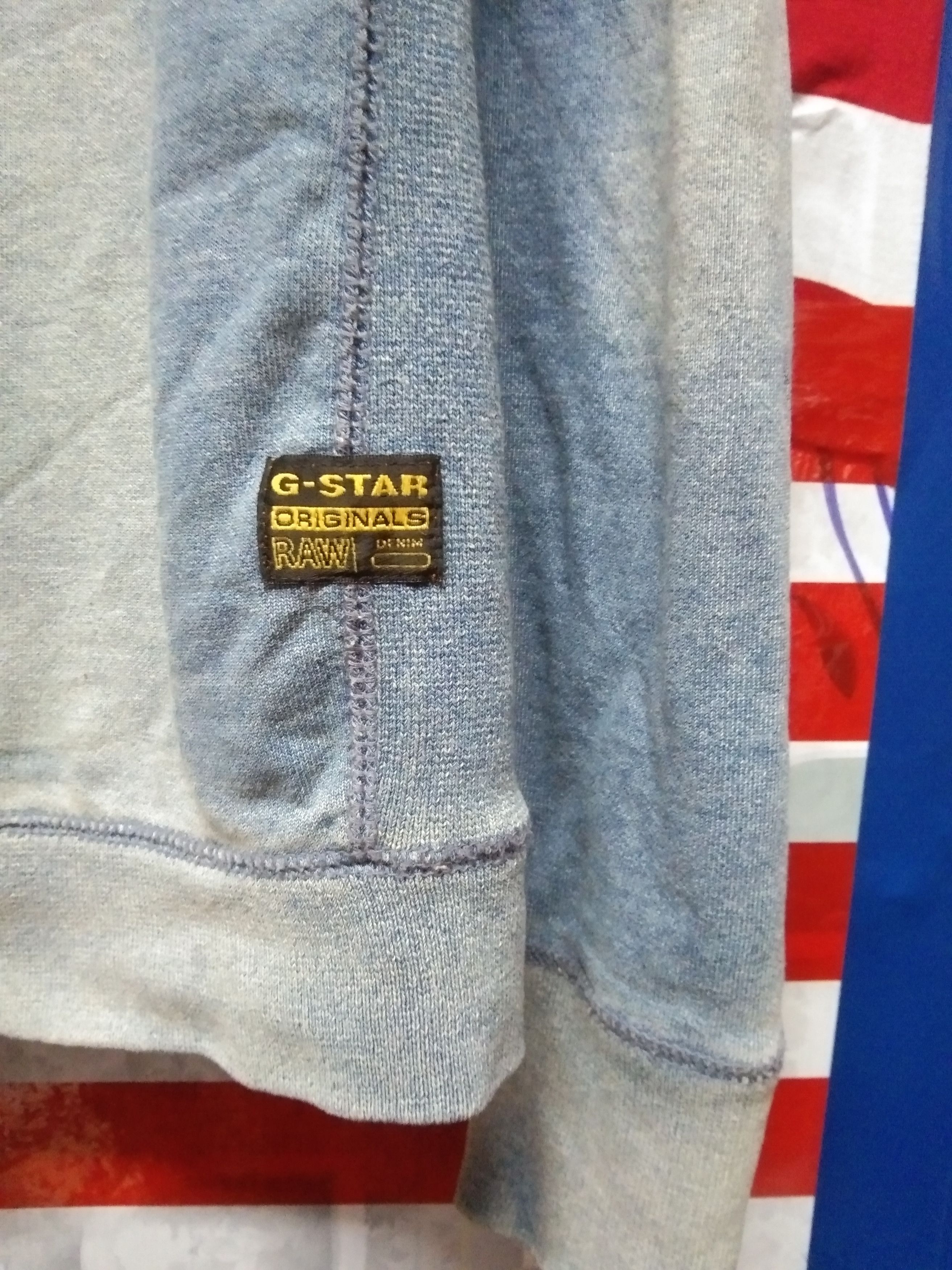 G-Star × Japanese Brand G STAR RAW SWEATERHOODIE FADED DESIGN Size US M / EU 48-50 / 2 - 5 Thumbnail
