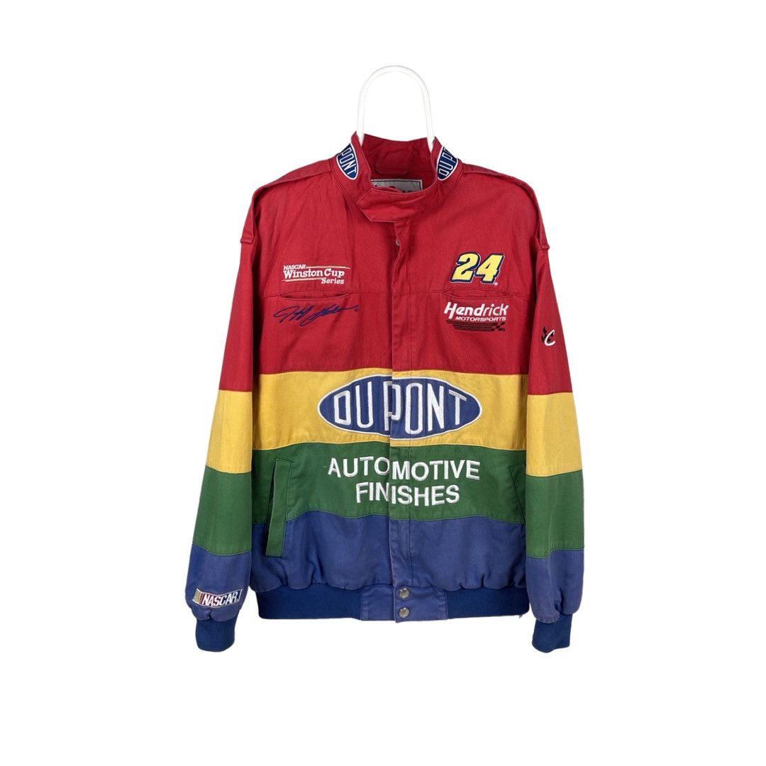 Vintage Vintage Jeff Cordon Dupont Multicolor NASCAR Racing Jacket ...