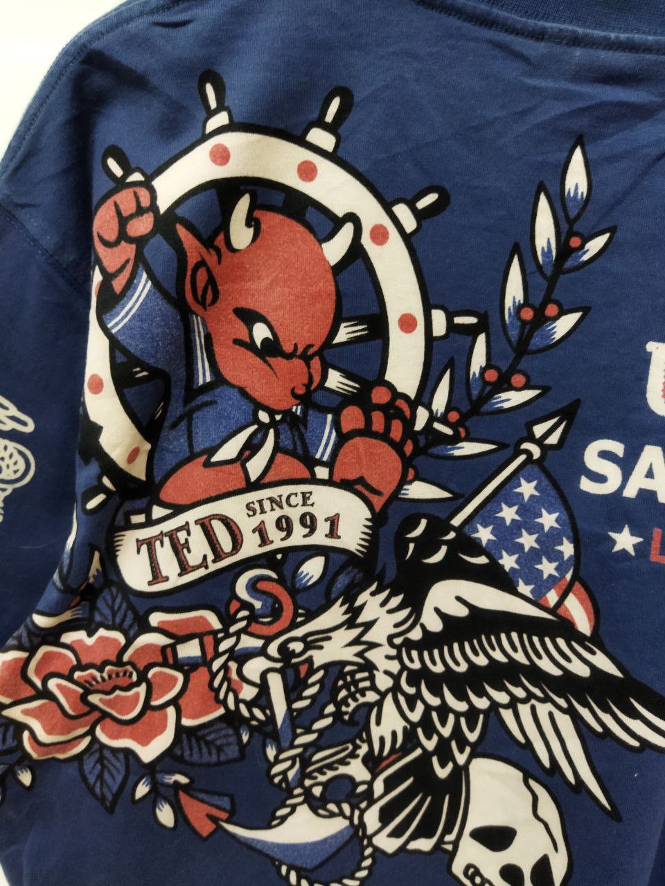 Tedman TEDMAN U.S.M.C Sailor Teddy Tshirt Size US XL / EU 56 / 4 - 6 Thumbnail