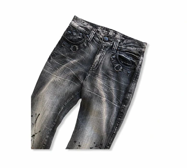 Japanese Brand Japanese Brand Blow By Blue Painted Splash Denim Pant Size US 29 - 5 Thumbnail