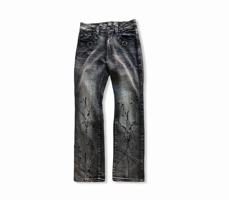 Japanese Brand Japanese Brand Blow By Blue Painted Splash Denim Pant Size US 29 - 2 Thumbnail