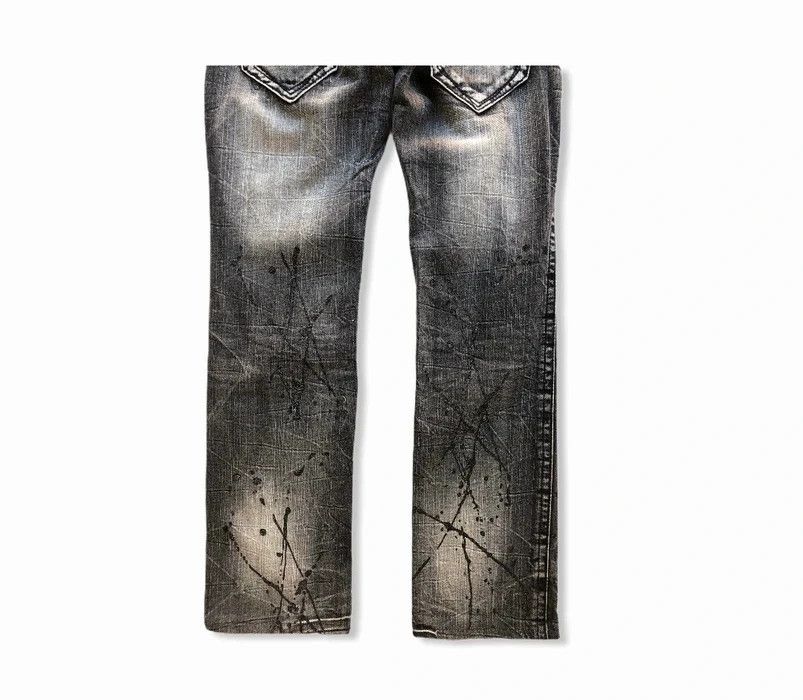 Japanese Brand Japanese Brand Blow By Blue Painted Splash Denim Pant Size US 29 - 8 Thumbnail