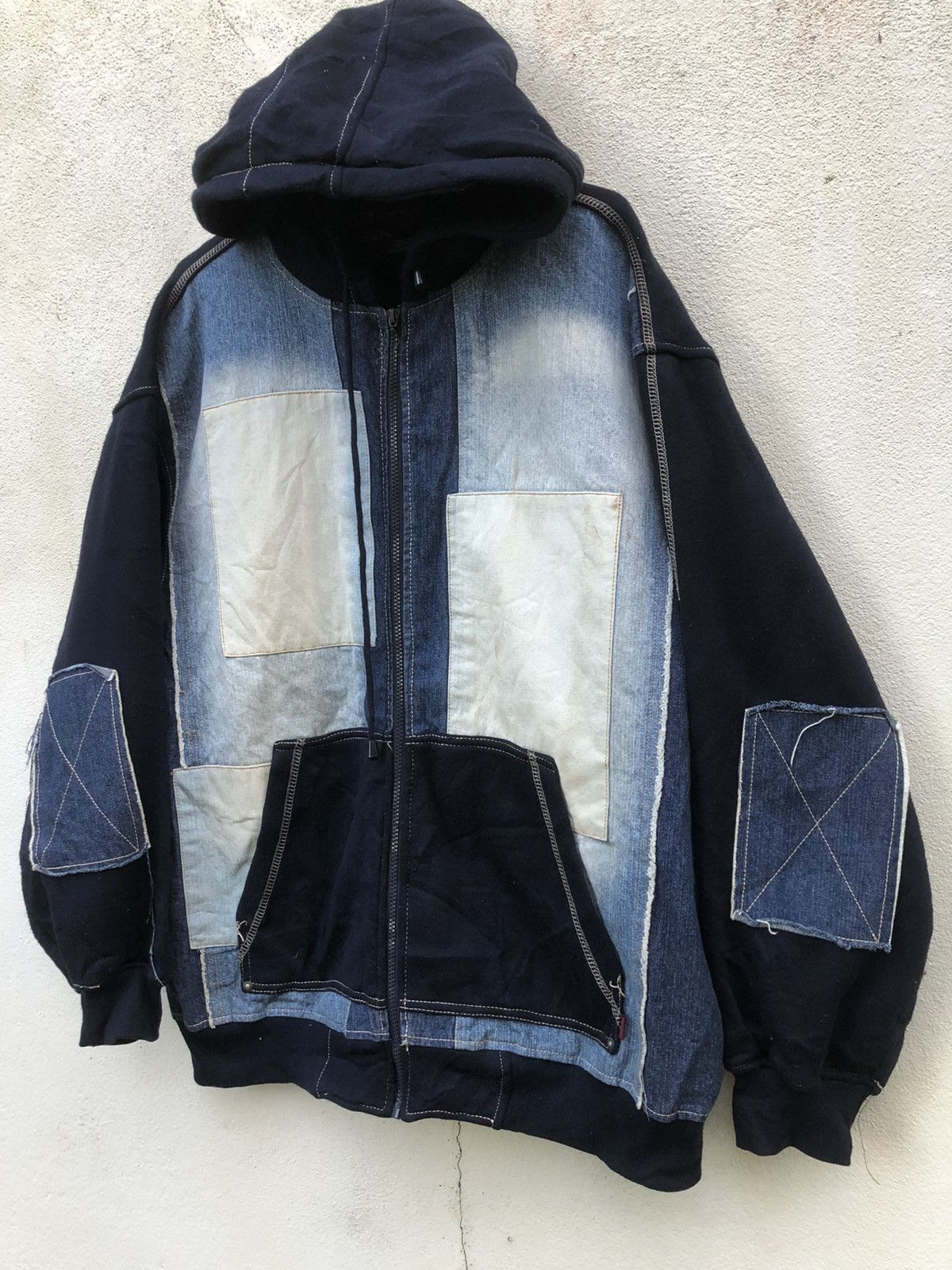 Japanese Brand 💥Boro Arigato BLUE BLUE Inspired Patches Hoodie Size US XL / EU 56 / 4 - 3 Thumbnail