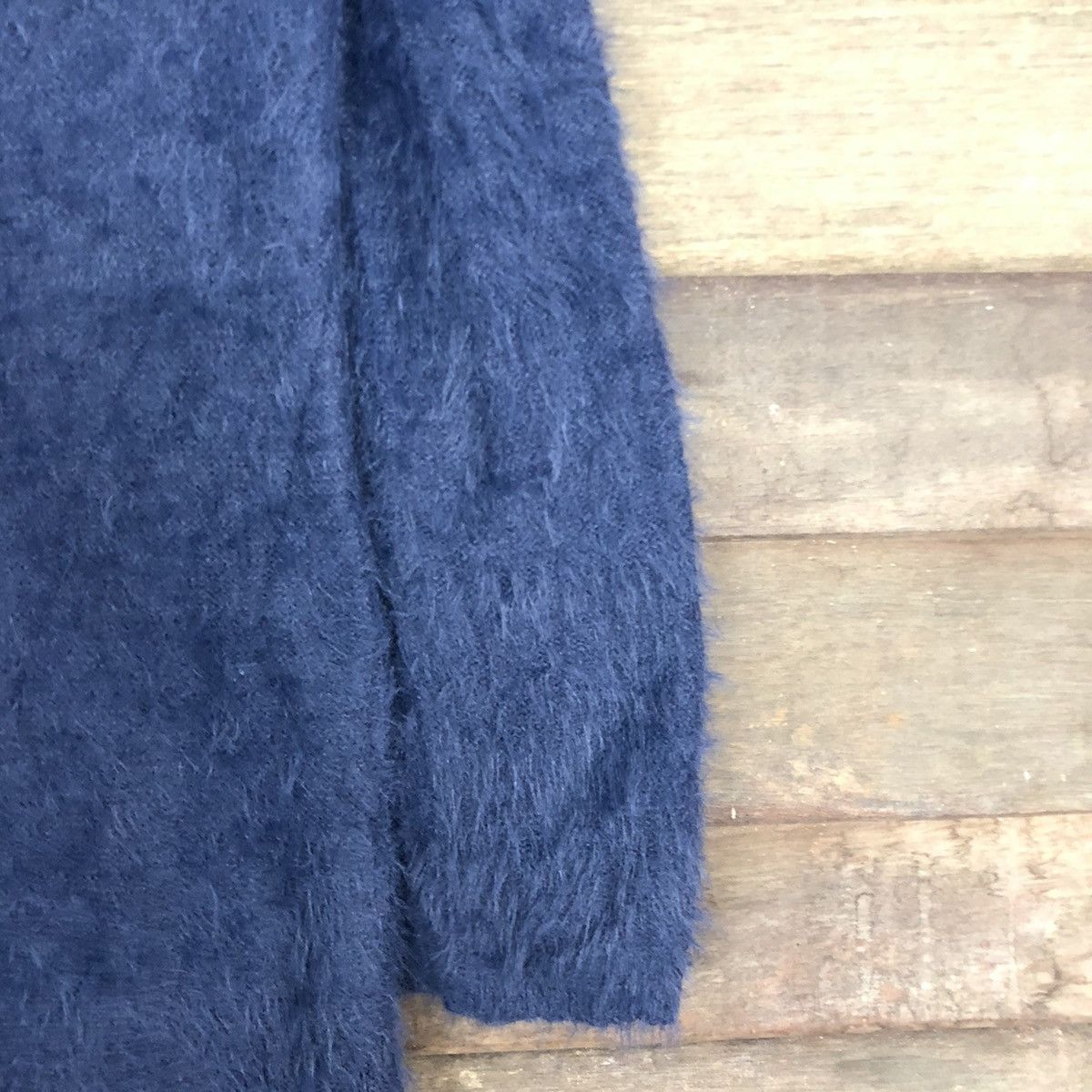 City Streets DL Spiral Girl Blue Mohair shaggy fur Long Knitwear #c1094 Size M / US 6-8 / IT 42-44 - 4 Thumbnail