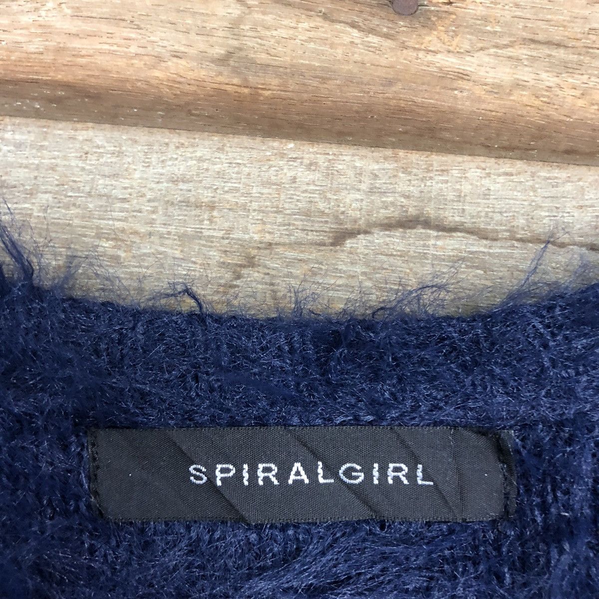 City Streets DL Spiral Girl Blue Mohair shaggy fur Long Knitwear #c1094 Size M / US 6-8 / IT 42-44 - 10 Thumbnail