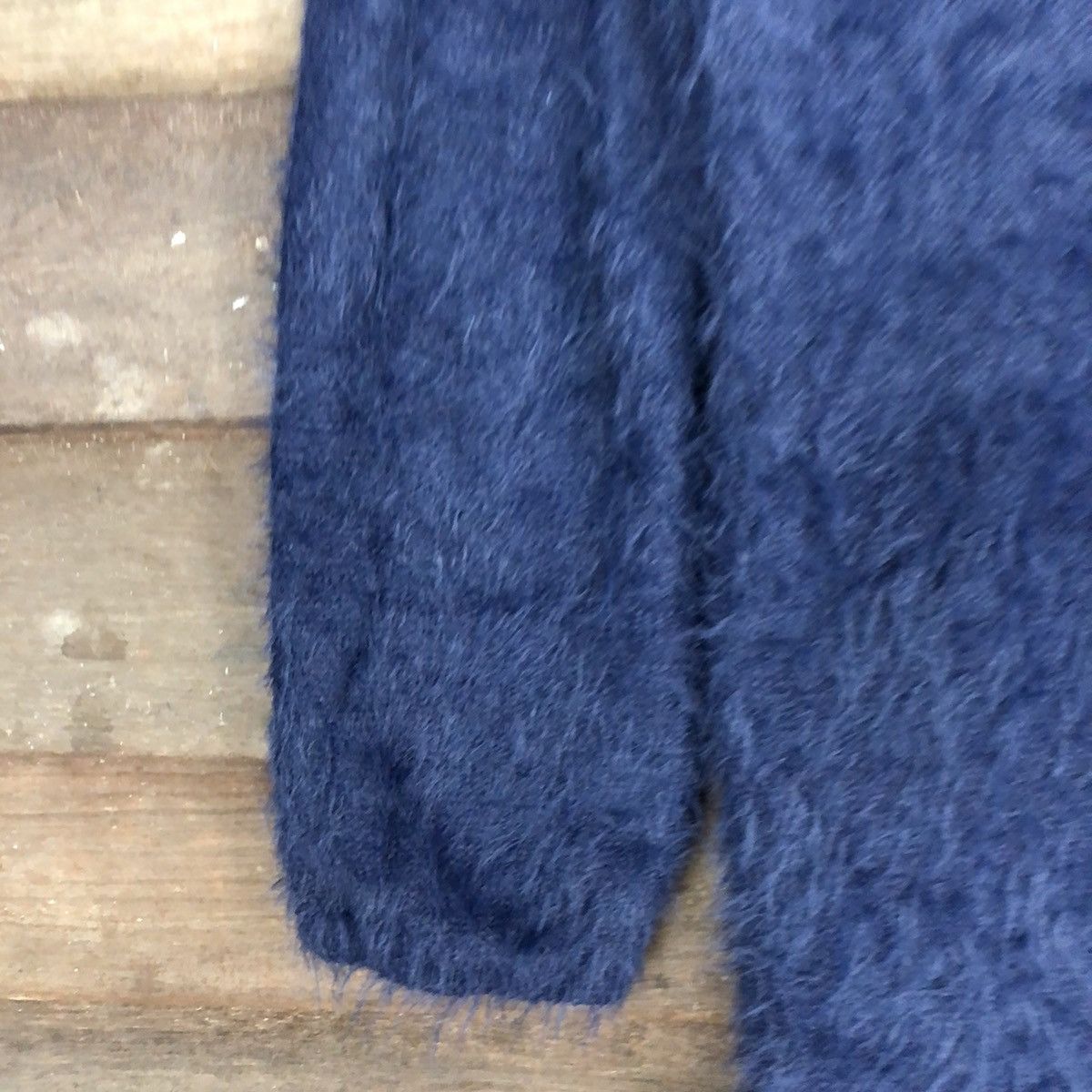 City Streets DL Spiral Girl Blue Mohair shaggy fur Long Knitwear #c1094 Size M / US 6-8 / IT 42-44 - 6 Thumbnail
