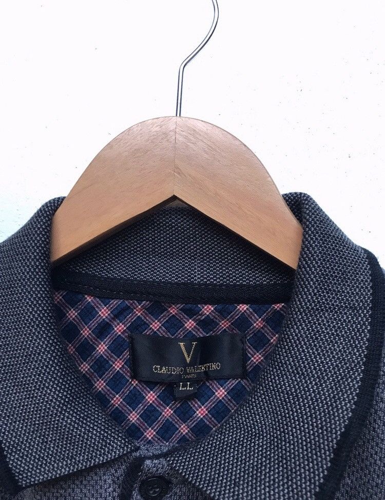 Vintage 🔥Claudio Valentino Button Neck Sweatshirts Size US L / EU 52-54 / 3 - 3 Thumbnail