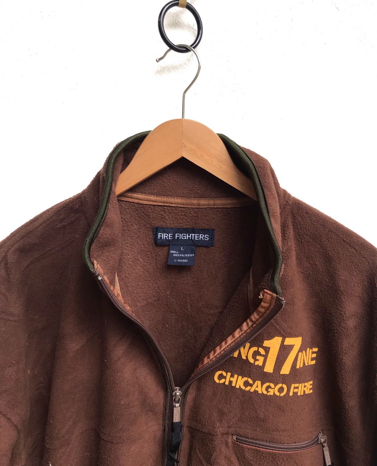 Vintage 🔥Chicago Fire Fighters Fleece Jacket Size US M / EU 48-50 / 2 - 4 Thumbnail
