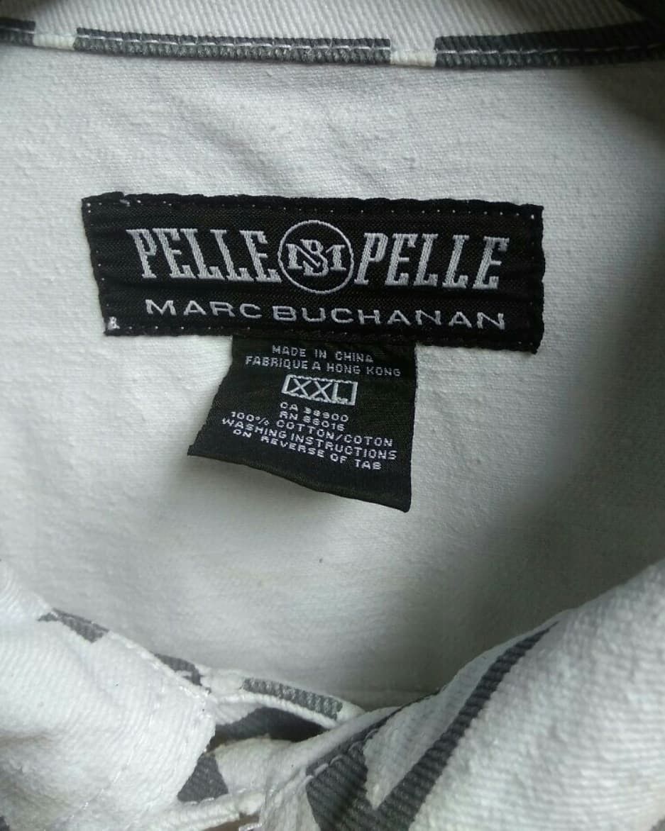 Marc Buchanan Pelle pelle Marc Buchanan denim jacket Y2K Hip Hop Rap Size US XXL / EU 58 / 5 - 10 Thumbnail