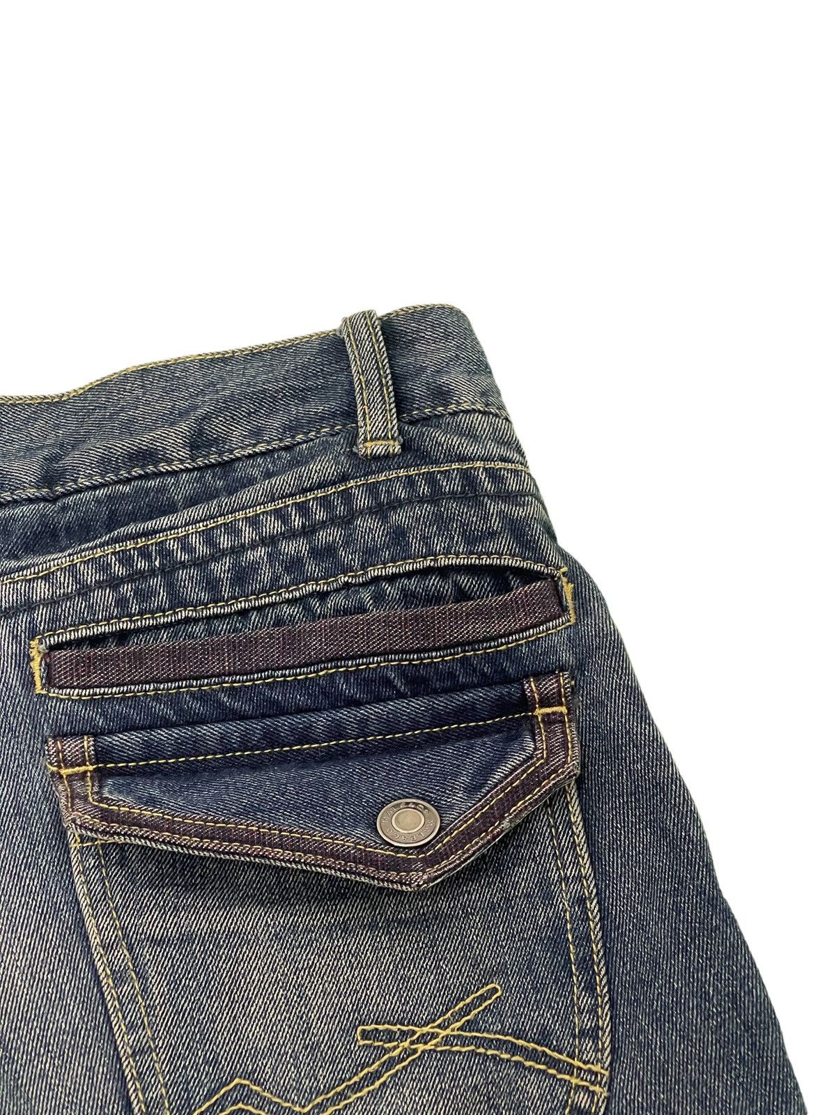 Japanese Brand Flare Jeans Male&Co Japan Boot Cut Low Rise Denim 2🟦6 Size US 30 / EU 46 - 19 Thumbnail