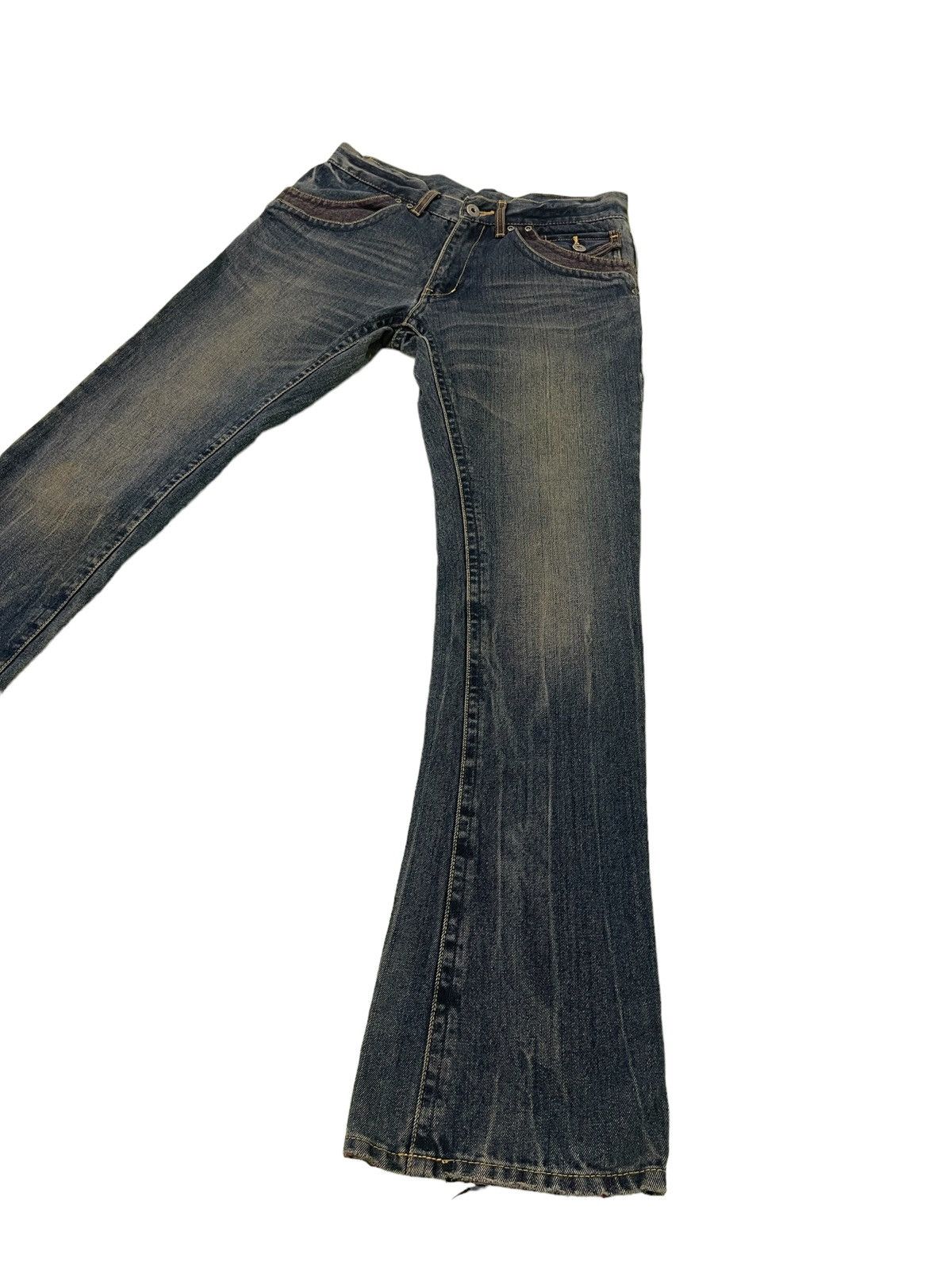 Japanese Brand Flare Jeans Male&Co Japan Boot Cut Low Rise Denim 2🟦6 Size US 30 / EU 46 - 3 Thumbnail