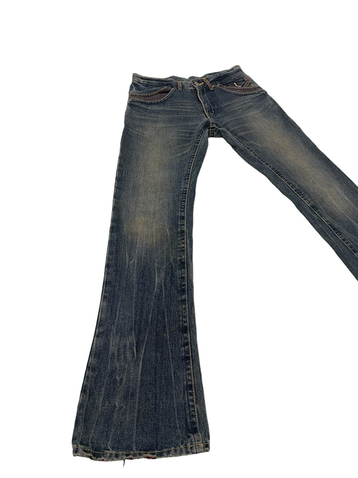 Japanese Brand Flare Jeans Male&Co Japan Boot Cut Low Rise Denim 2🟦6 Size US 30 / EU 46 - 1 Thumbnail