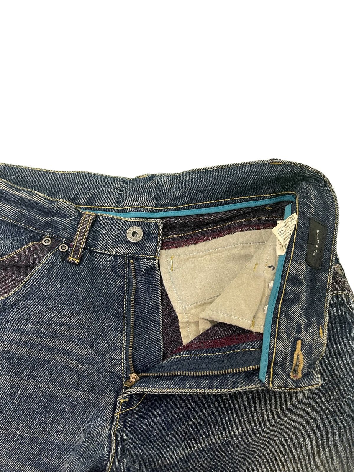 Japanese Brand Flare Jeans Male&Co Japan Boot Cut Low Rise Denim 2🟦6 Size US 30 / EU 46 - 10 Thumbnail
