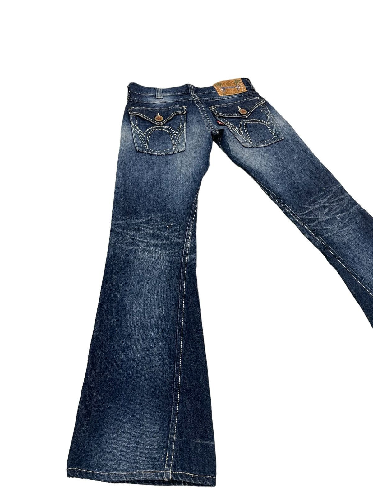 Edwin Flare Jeans Edwin Wash Clawmark Denim Boot Cut 2🟦6 Size US 33 - 13 Thumbnail