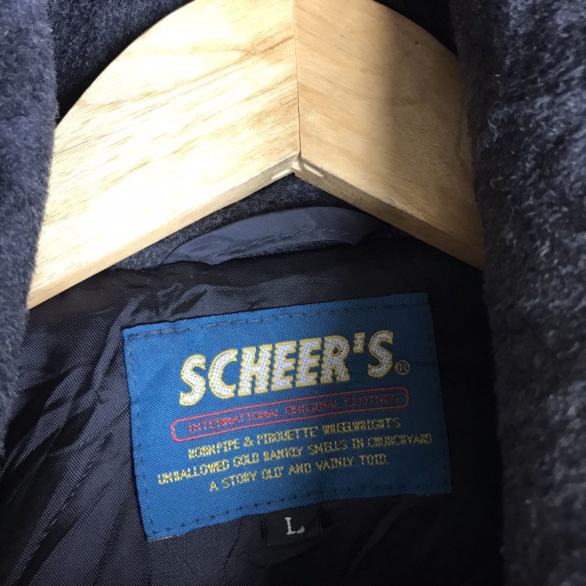 Japanese Brand Scheer’s Wool Hoodie Toggle Button Duffle Coat Size US L / EU 52-54 / 3 - 4 Thumbnail