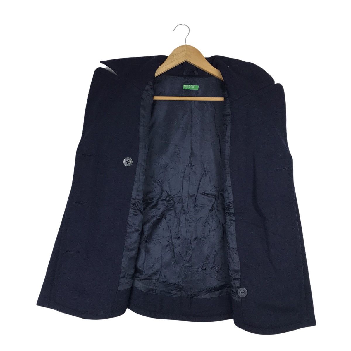 United Colors Of Benetton United Colors Of Benetton Peacoat DoubleBreasted WoolJacket Size US S / EU 44-46 / 1 - 8 Thumbnail