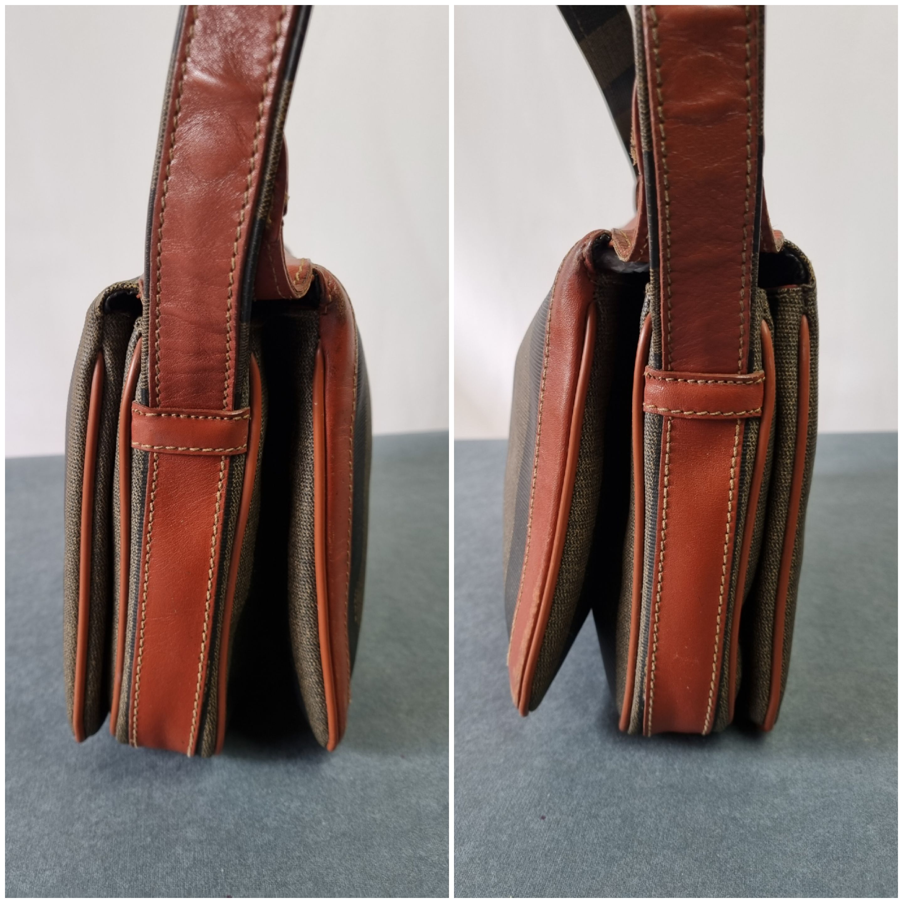 Fendi × Leather × Vintage 90s Vintage FENDI Leather Straps Shoulder Bag Size ONE SIZE - 20 Thumbnail