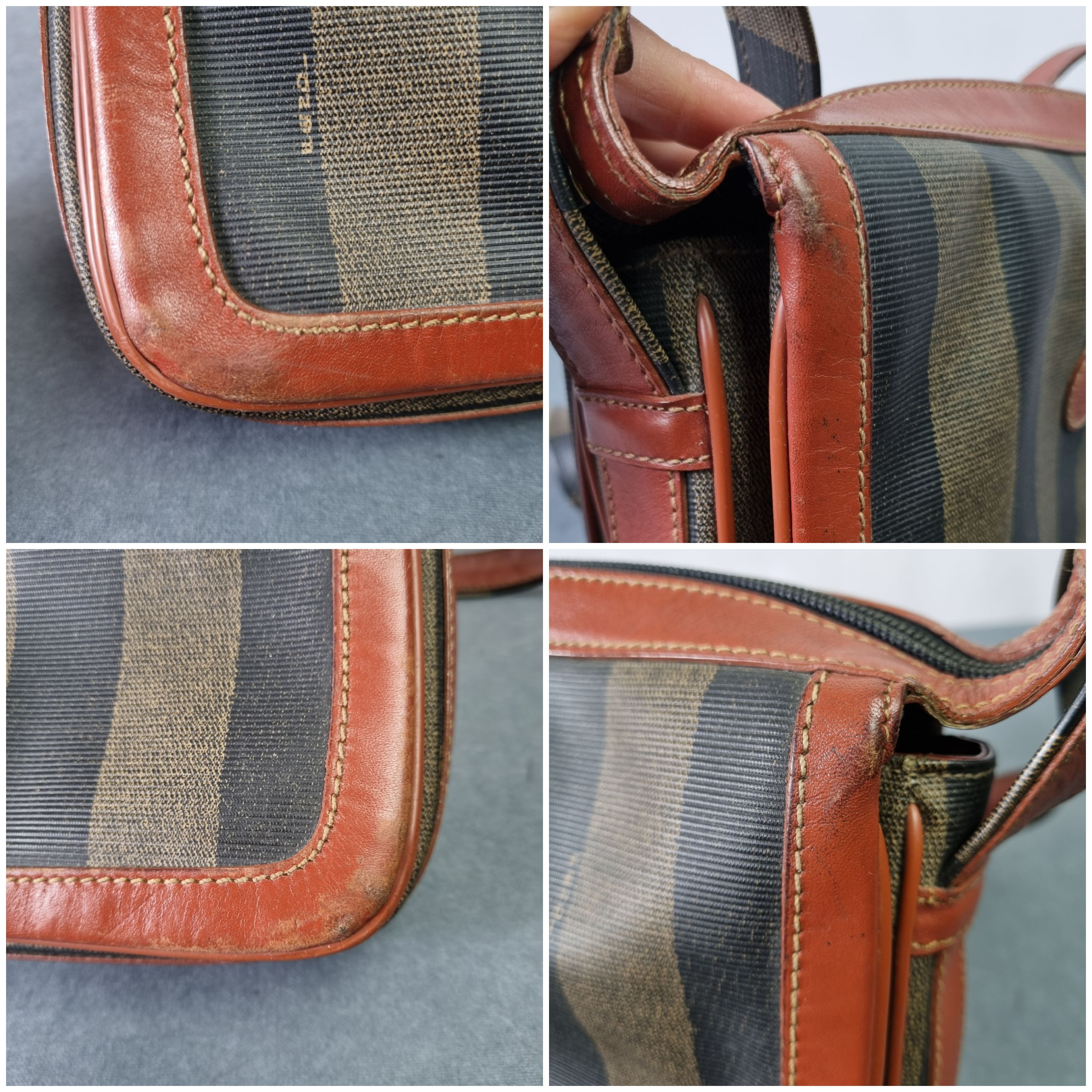 Fendi × Leather × Vintage 90s Vintage FENDI Leather Straps Shoulder Bag Size ONE SIZE - 19 Thumbnail