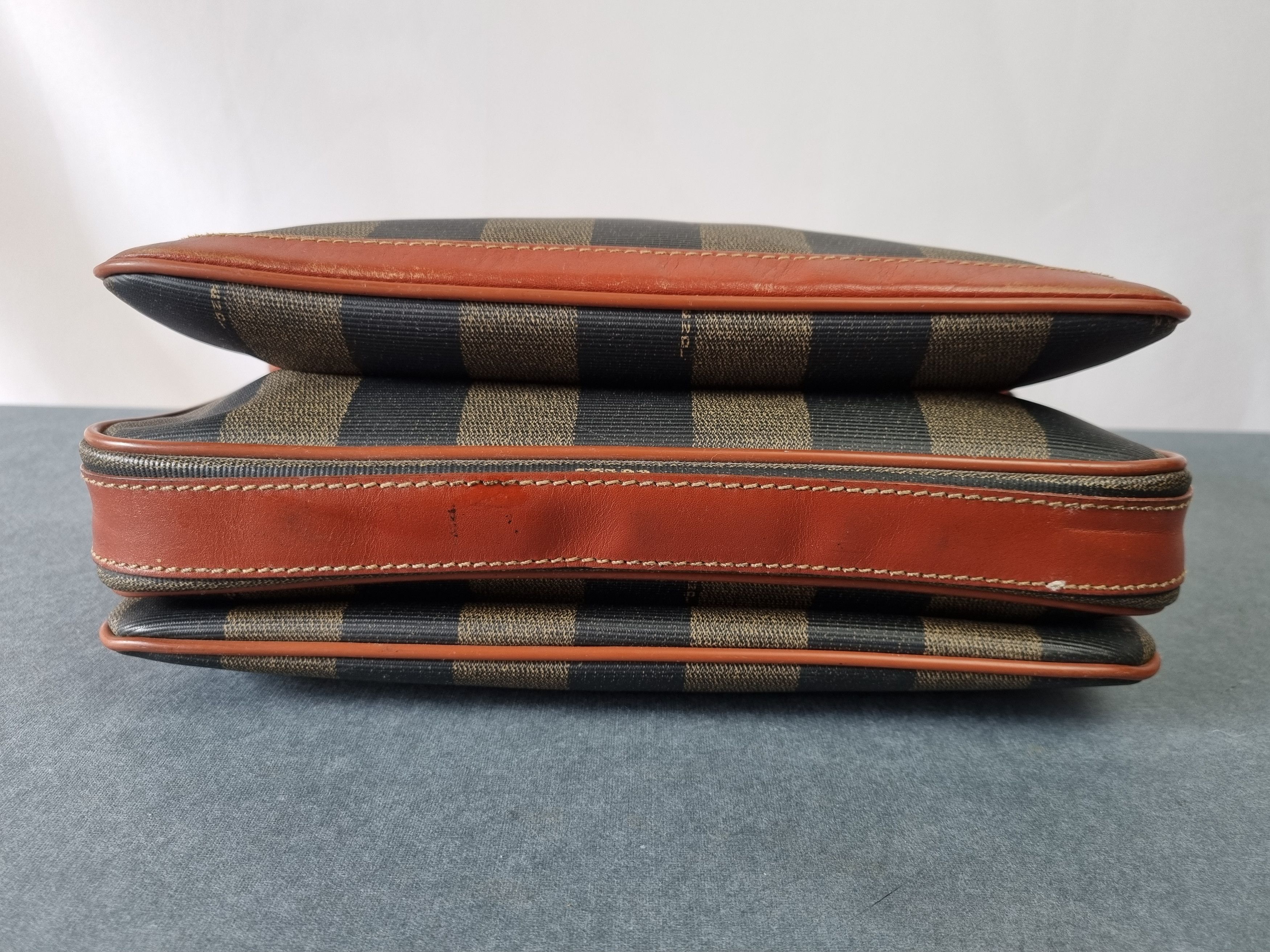 Fendi × Leather × Vintage 90s Vintage FENDI Leather Straps Shoulder Bag Size ONE SIZE - 16 Thumbnail
