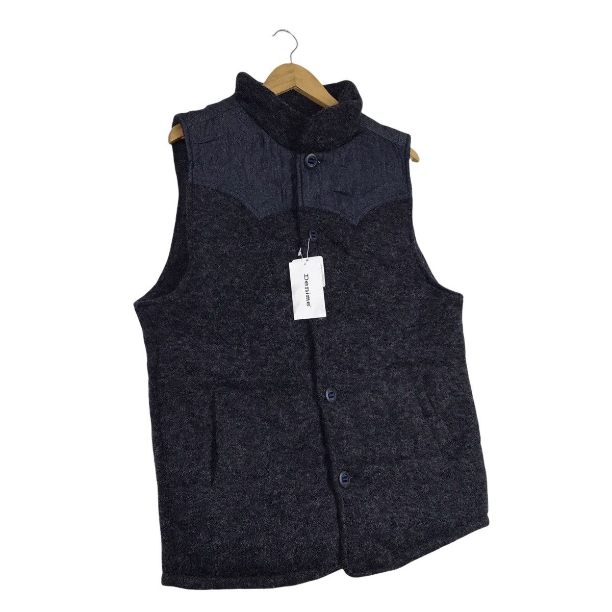 Denime × Japanese Brand Denime Japan Vest Gilet Tactical Sweater Size US L / EU 52-54 / 3 - 3 Thumbnail