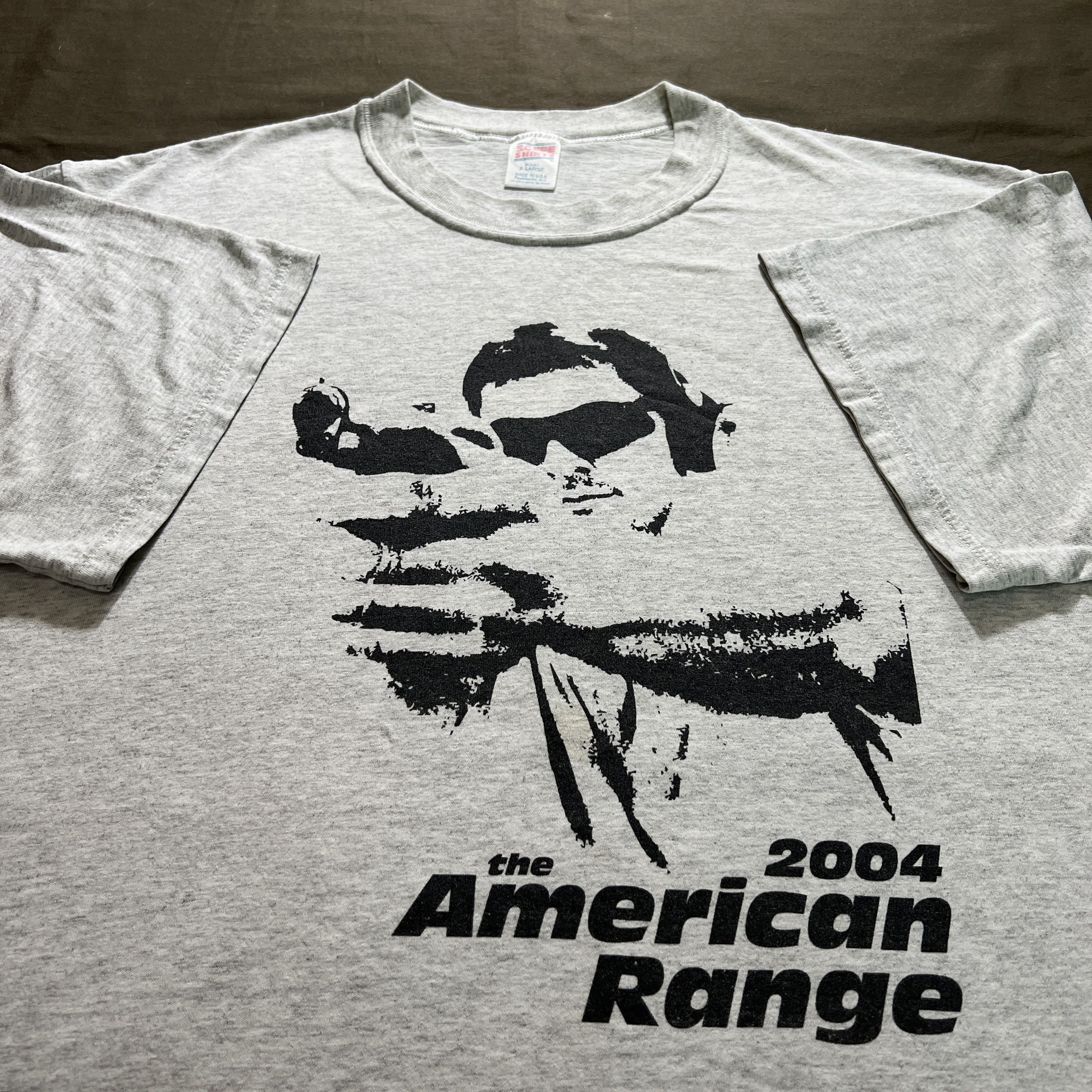 Vintage Vintage Y2K the American Range Promo Tee Shirt 911 gun Size US XL / EU 56 / 4 - 1 Thumbnail
