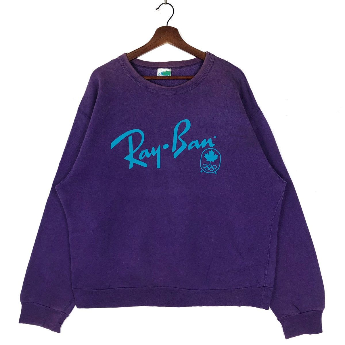 image of Canada x Rayban Vintage 80’S Rayban Crewneck Sweatshirt, Men's (Size Large)