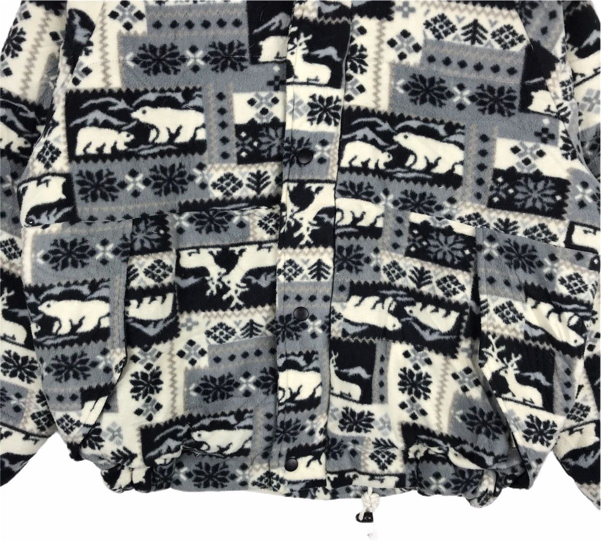 Vintage Vintage Pop Art Animal Abstract Puffer Bomber Jacket Size US L / EU 52-54 / 3 - 3 Thumbnail