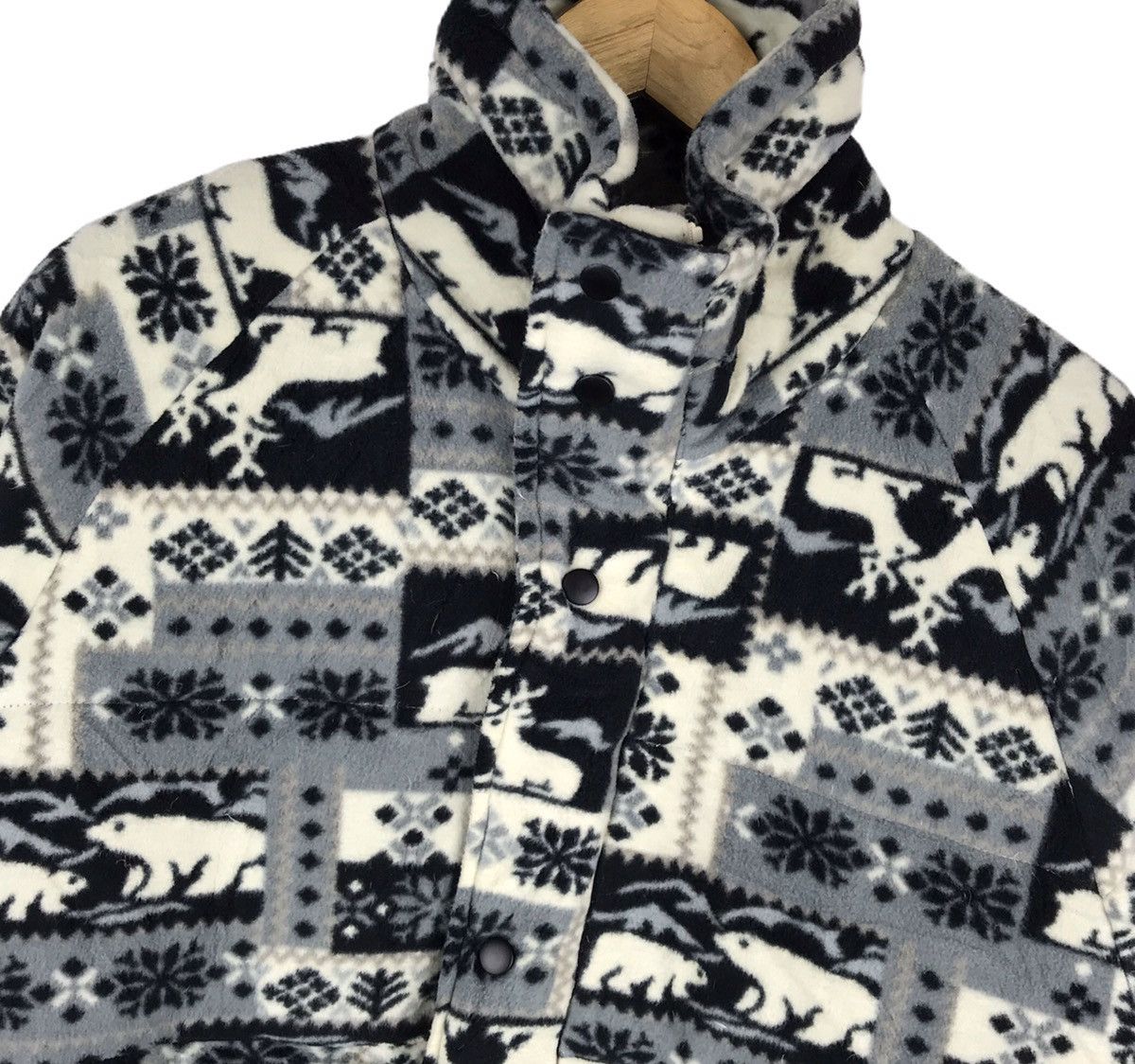 Vintage Vintage Pop Art Animal Abstract Puffer Bomber Jacket Size US L / EU 52-54 / 3 - 2 Thumbnail