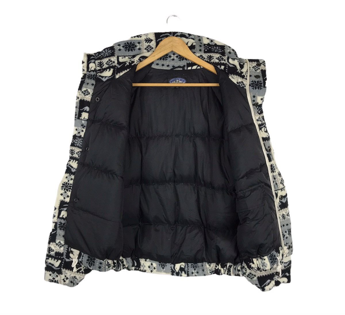 Vintage Vintage Pop Art Animal Abstract Puffer Bomber Jacket Size US L / EU 52-54 / 3 - 8 Thumbnail