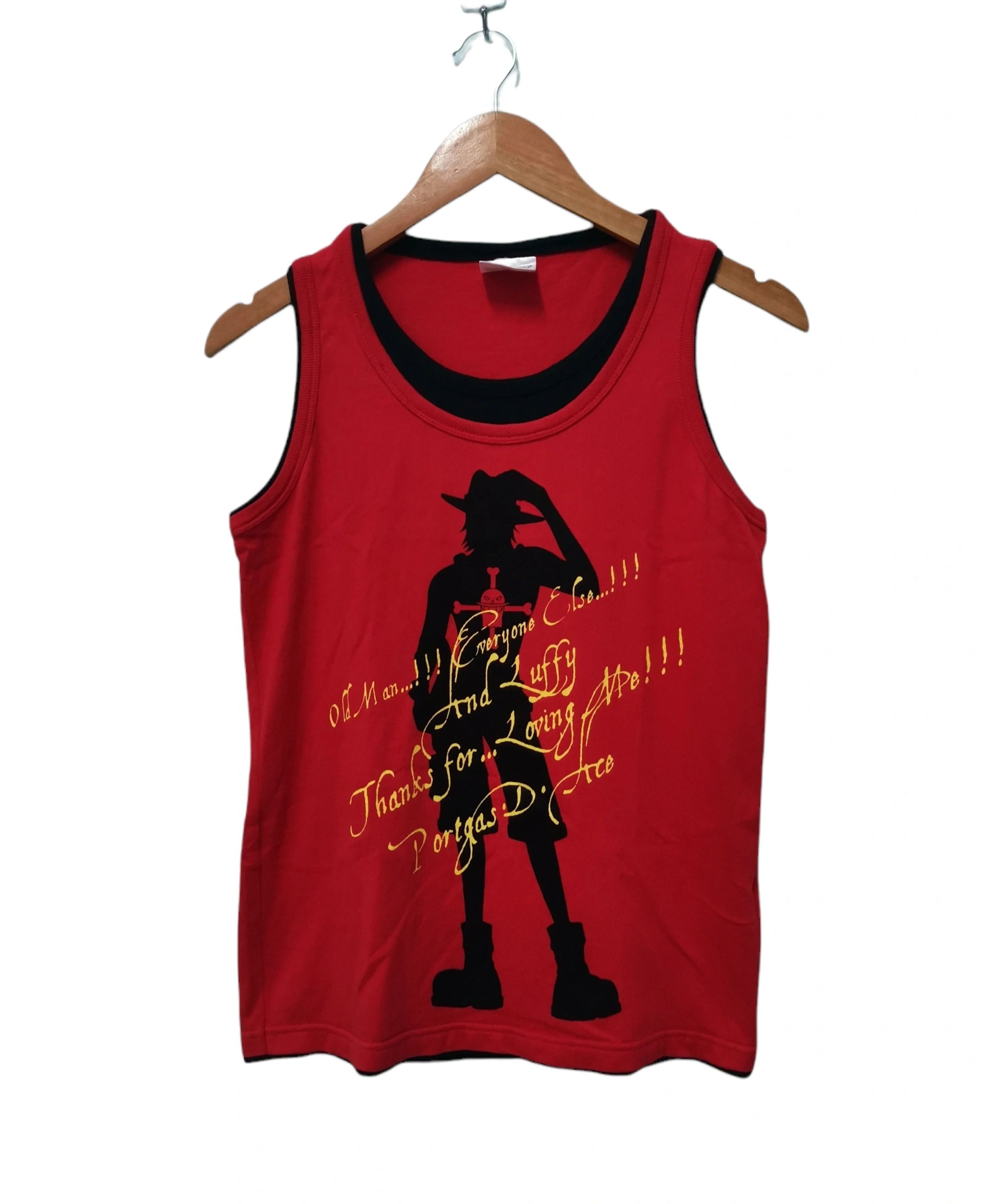 Anime One Piece Portgas d Ace Japan Anime Sleeveless Akira Eva Size US M / EU 48-50 / 2 - 1 Thumbnail