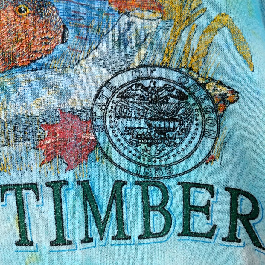 Vintage Vintage Oregon Lakes&Timber Custom Paint Tie Dye Sweatshirt Size US L / EU 52-54 / 3 - 3 Thumbnail