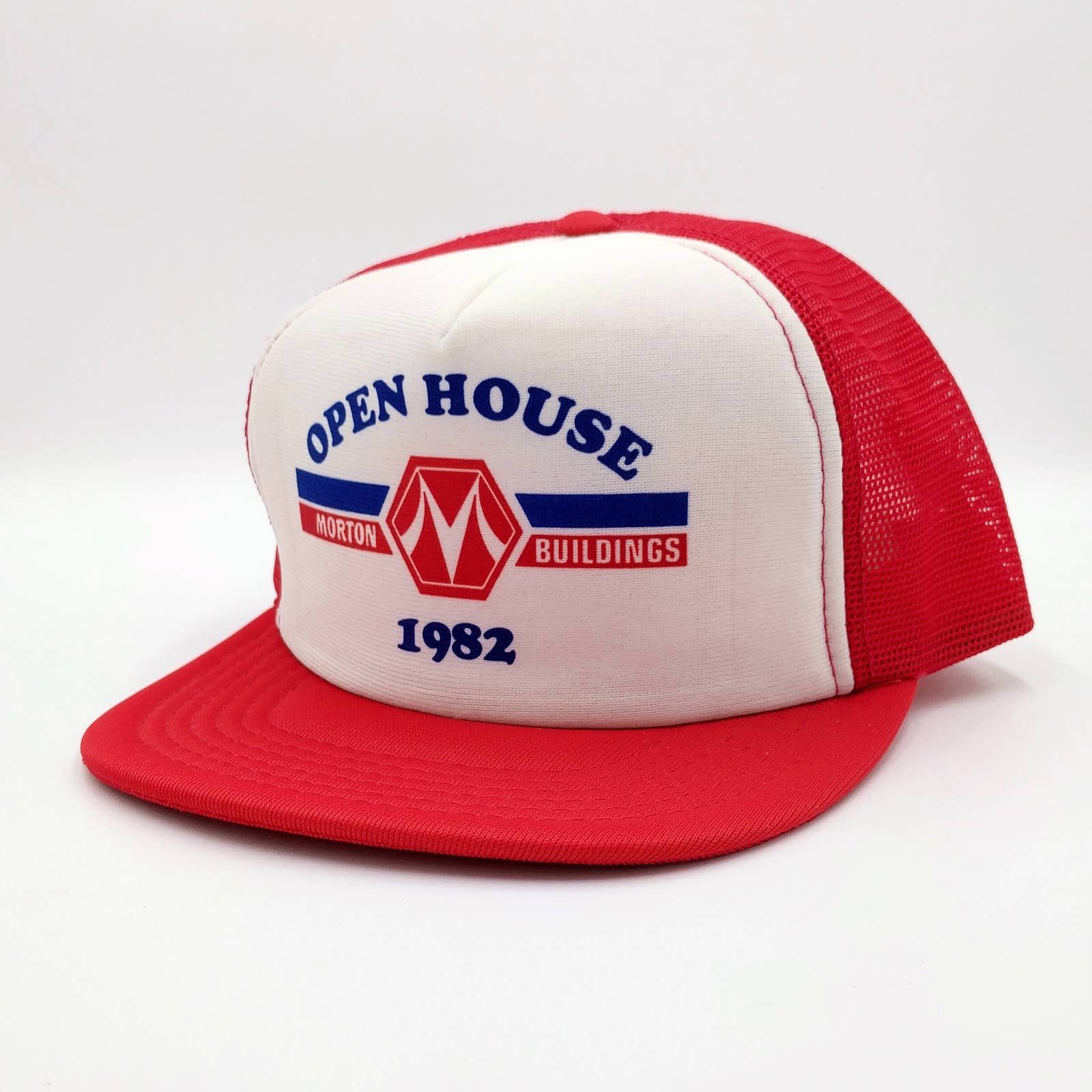 Vintage Vintage Morton Buildings Open House 1982 Trucker Hat Size ONE SIZE - 3 Thumbnail