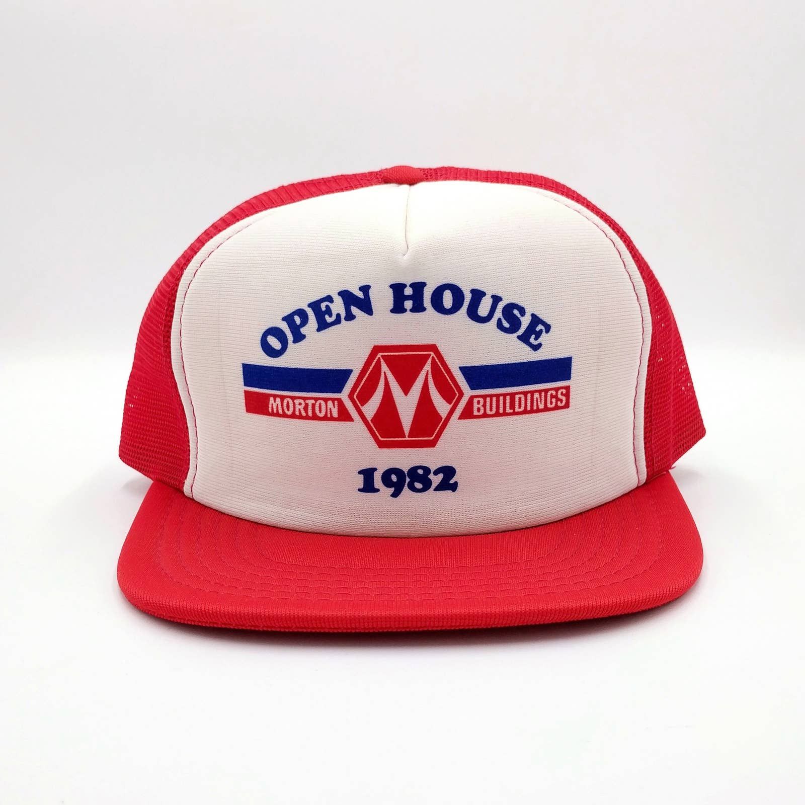 Vintage Vintage Morton Buildings Open House 1982 Trucker Hat Size ONE SIZE - 2 Thumbnail