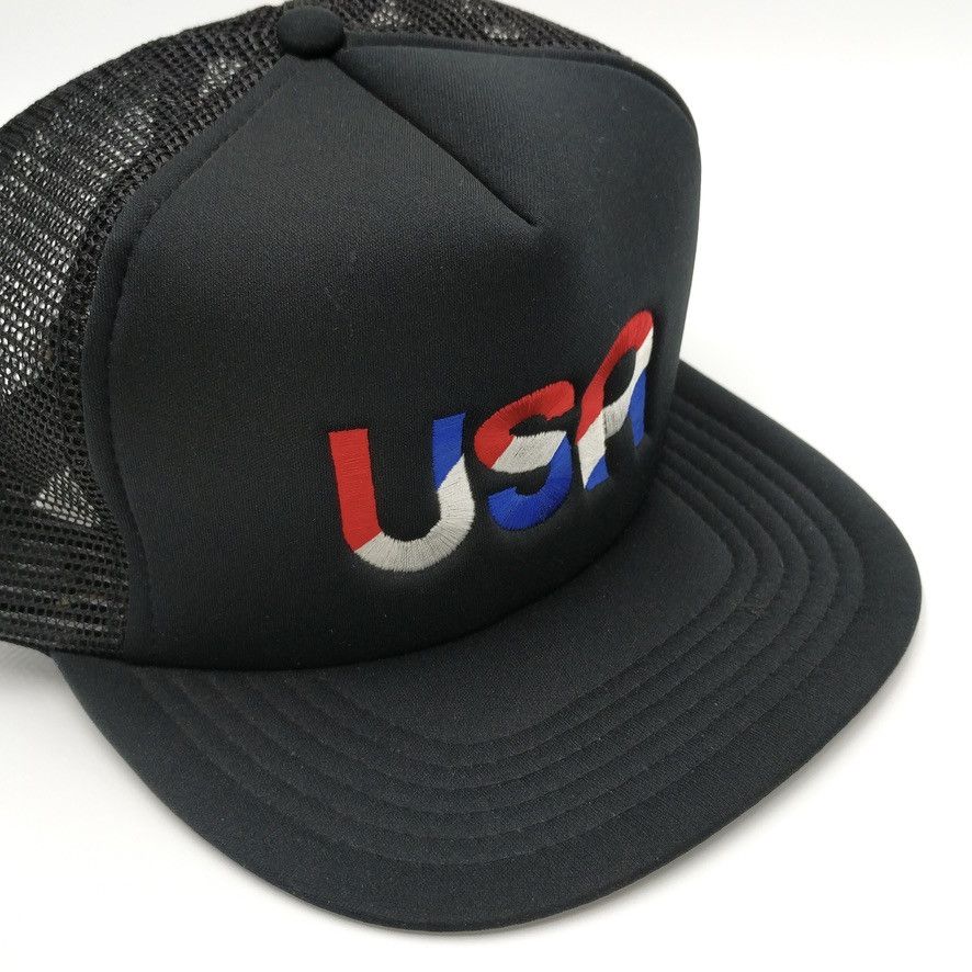 Vintage Vintage USA Snapback Trucker Mesh Hat Cap Size ONE SIZE - 3 Thumbnail