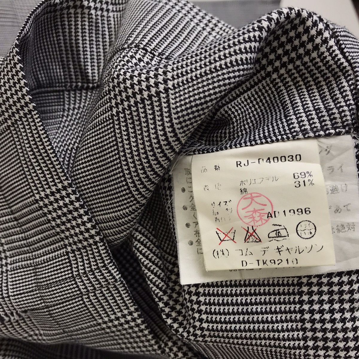 Comme des Garcons × Rei Kawakubo Vintage Comme des Garçons Checked Crop Top Hoodie Pullover Size US M / EU 48-50 / 2 - 9 Thumbnail