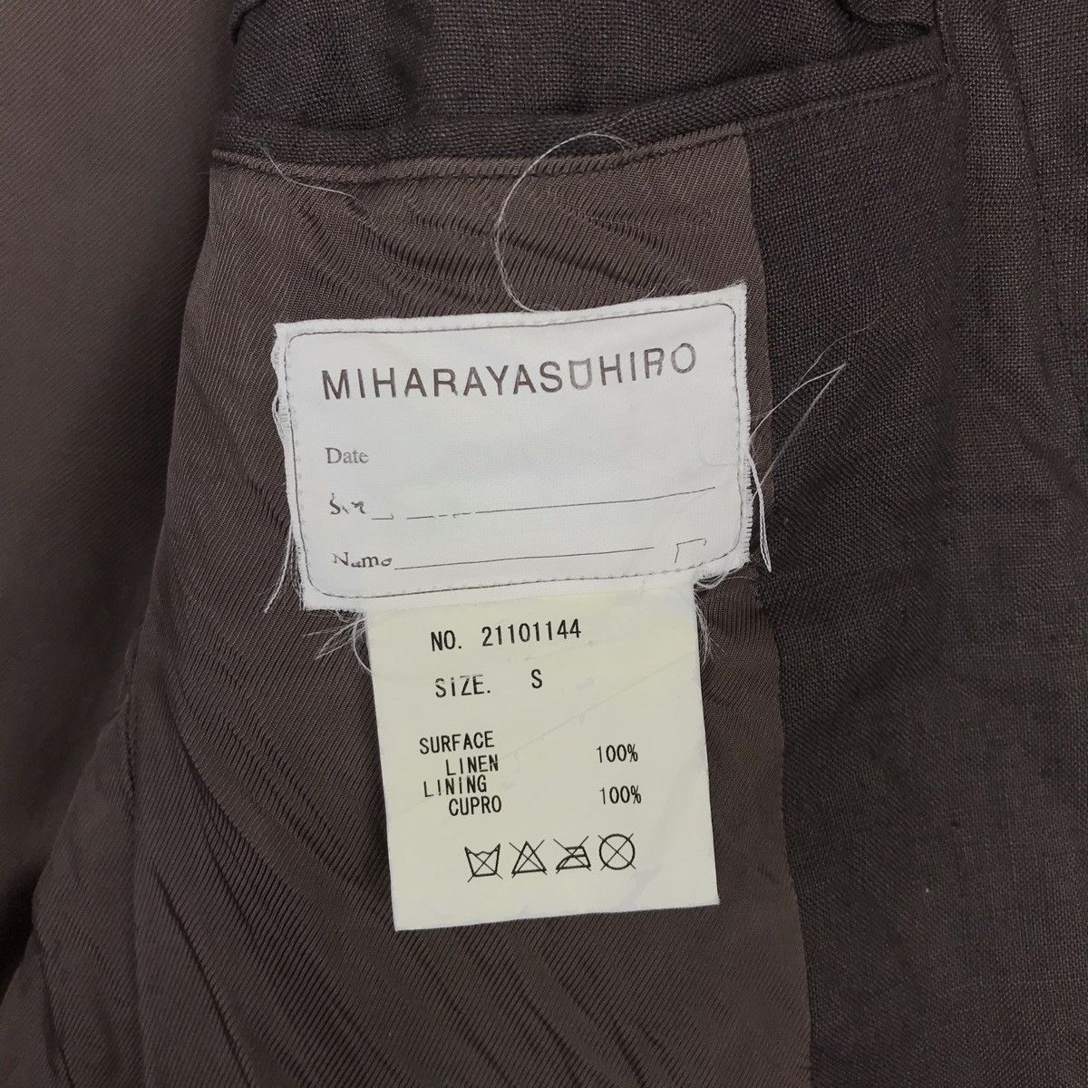 Japanese Brand × Maison MIHARA YASUHIRO Japanese Brand Miharayasuhiro One Button Coat Blazer Size US S / EU 44-46 / 1 - 9 Thumbnail