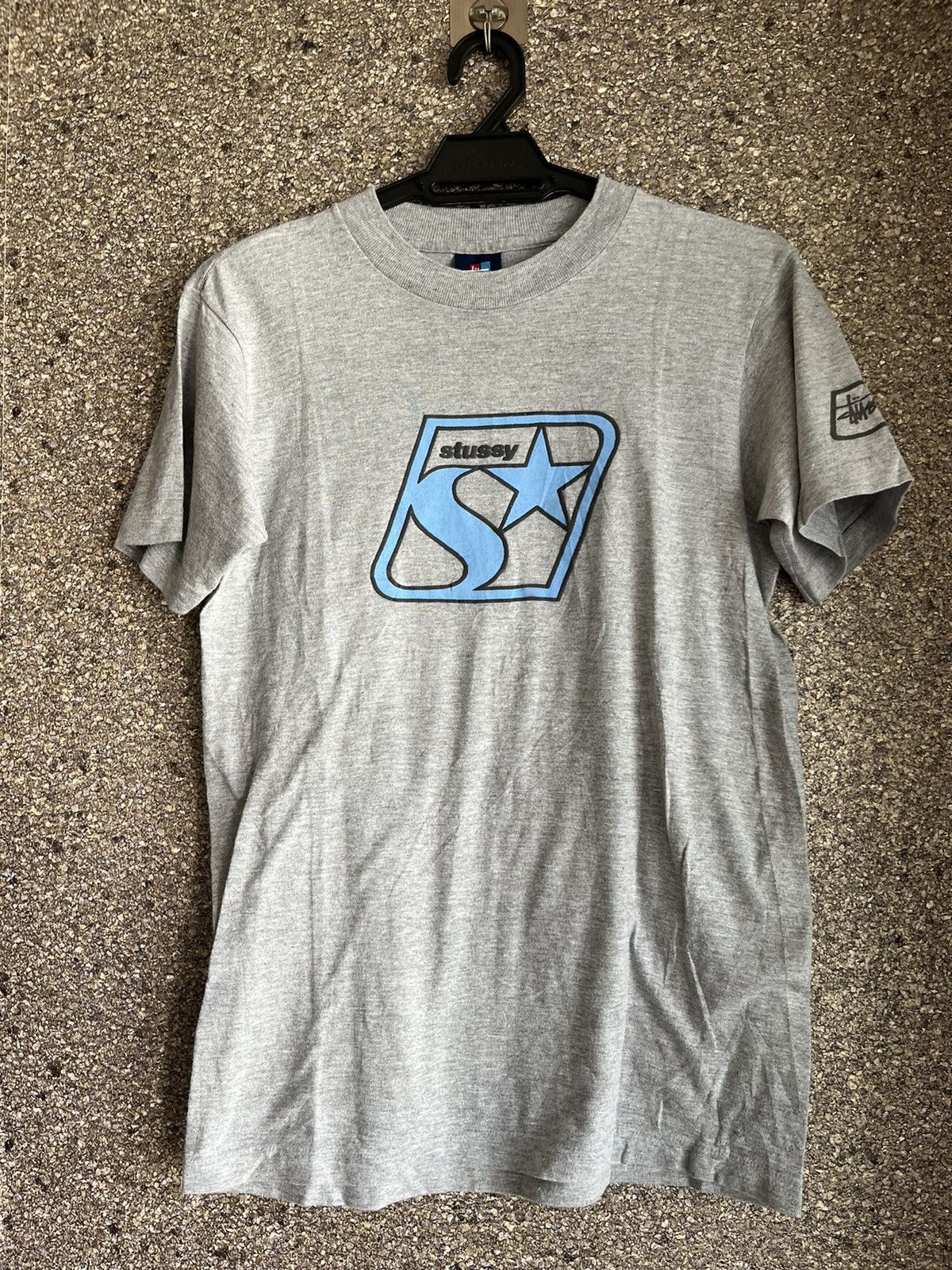 image of Vintage Stussy Ft24 in Grey, Men's (Size Small)