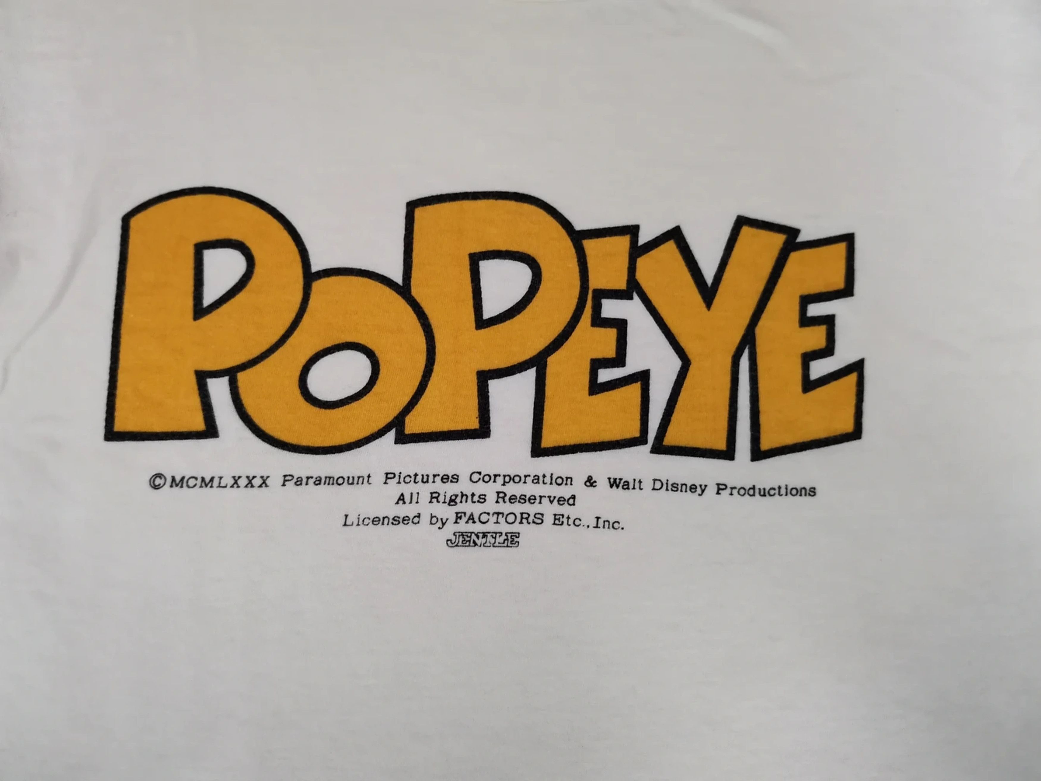 Cartoon Network × Vintage Vintage Popeye Cartoons Tee Akira Tazmania Bugs Rare Size US S / EU 44-46 / 1 - 2 Thumbnail
