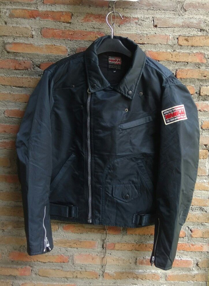image of Racing x Sports Specialties Vintage Nankai Japan Motorcycle Nylon Jacket in Navy (Size Medium)