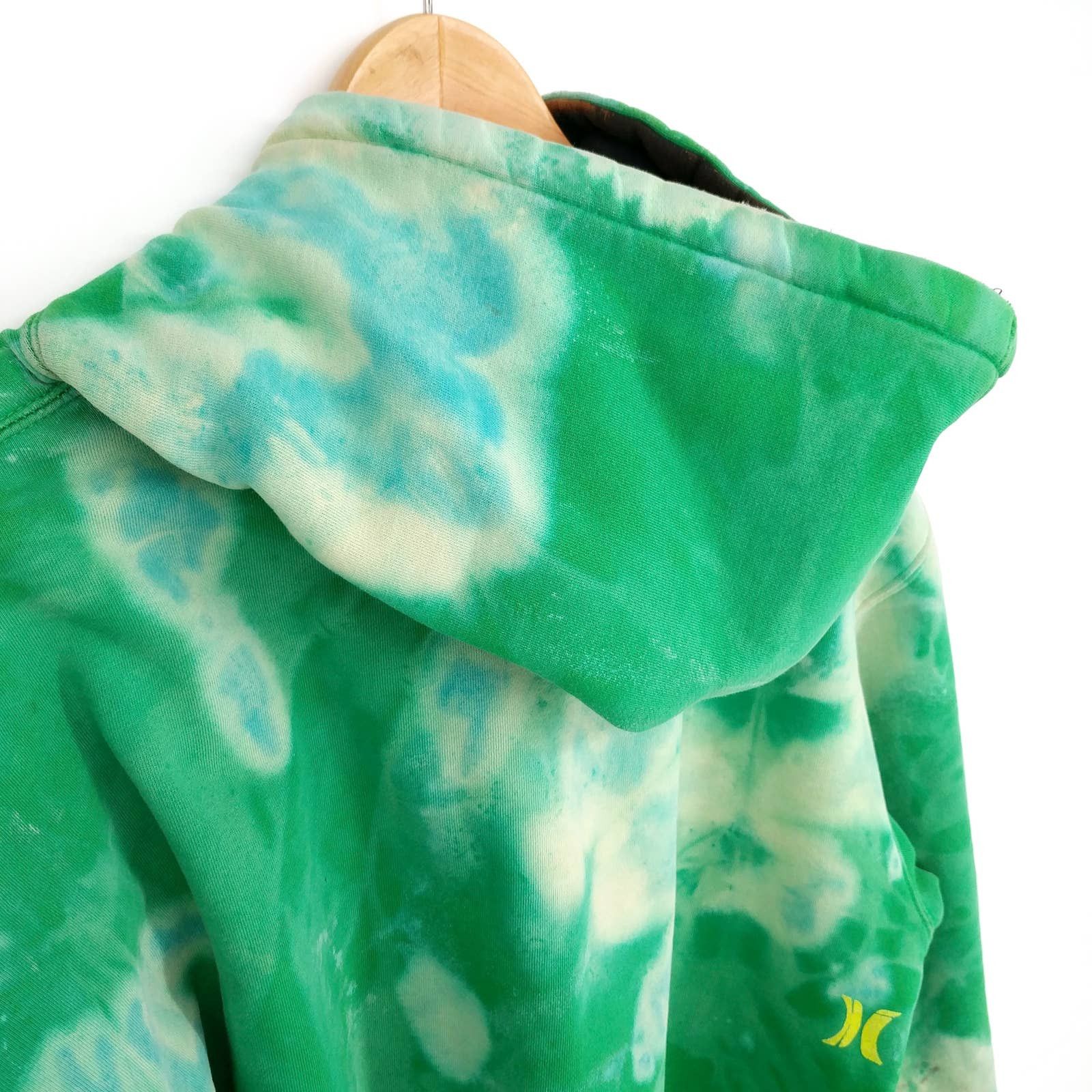 Hurley Hurley Custom Hand Bleached Distressed Hoodie Sweatshirt Size US XL / EU 56 / 4 - 10 Thumbnail