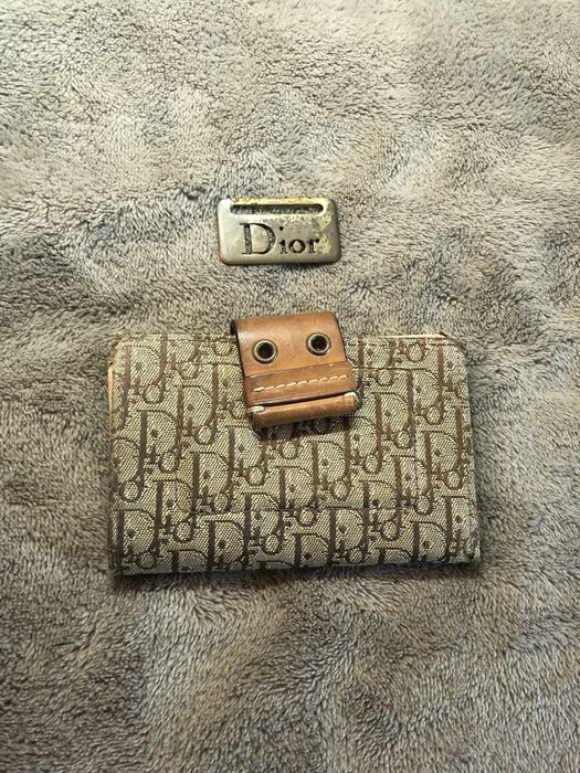 Pre-owned Dior Monogram Key Holder Vintage Wallet In Brown