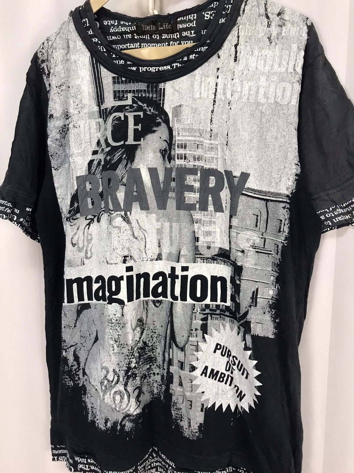 Japanese Brand Magazine printed distressed tshirt by wild life Size US M / EU 48-50 / 2 - 3 Thumbnail