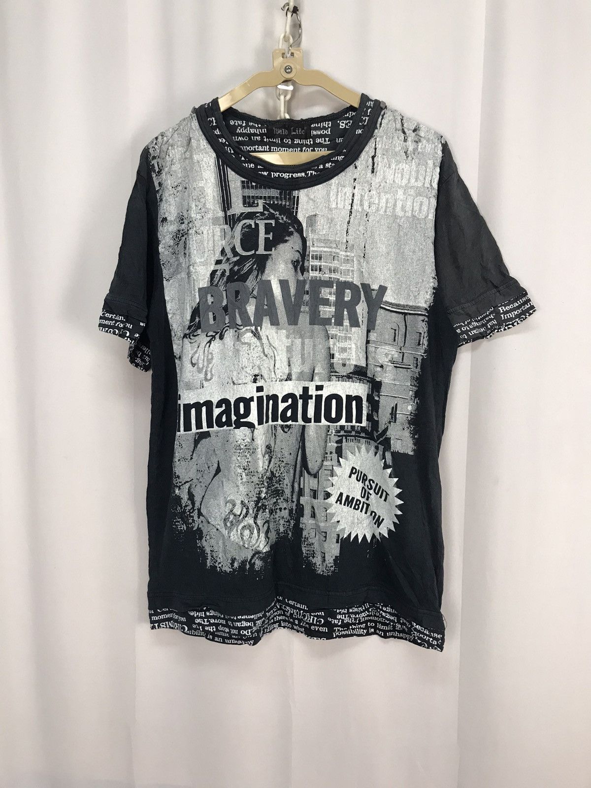 Japanese Brand Magazine printed distressed tshirt by wild life Size US M / EU 48-50 / 2 - 7 Thumbnail