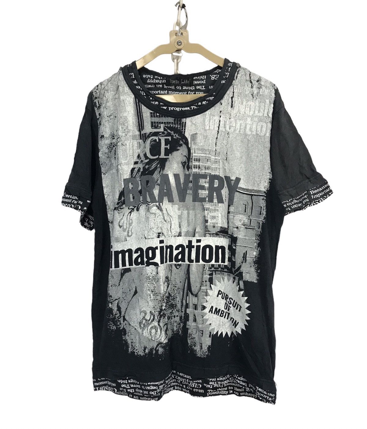 Japanese Brand Magazine printed distressed tshirt by wild life Size US M / EU 48-50 / 2 - 1 Thumbnail