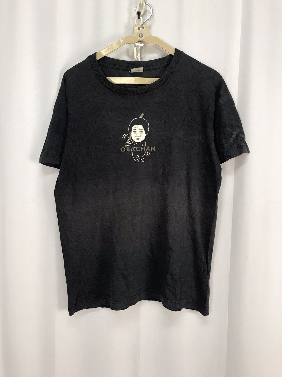 Japanese Brand Obachan 10th unniversary by ntv distressed printed shirt Size US M / EU 48-50 / 2 - 8 Thumbnail