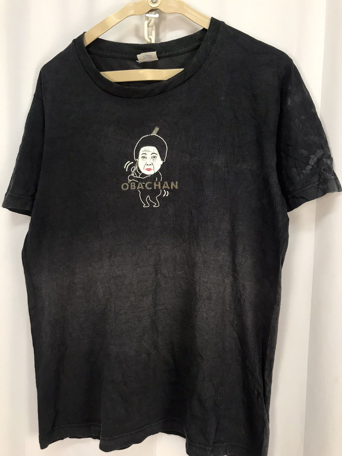 Japanese Brand Obachan 10th unniversary by ntv distressed printed shirt Size US M / EU 48-50 / 2 - 3 Thumbnail