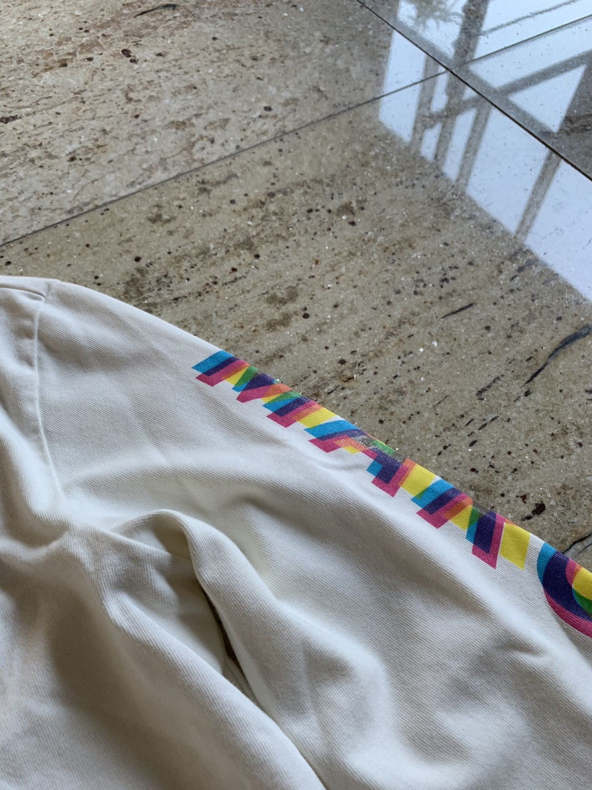Maison Margiela o1rshd “You Are Not Powerless” Tee LS in White Rainbow Logo Size US S / EU 44-46 / 1 - 7 Thumbnail