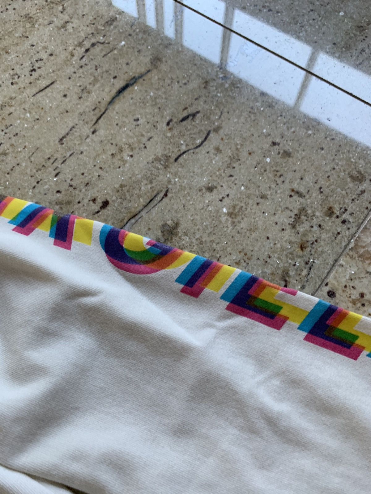 Maison Margiela o1rshd “You Are Not Powerless” Tee LS in White Rainbow Logo Size US S / EU 44-46 / 1 - 11 Thumbnail