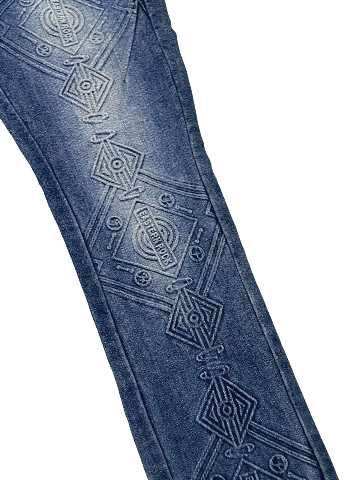 Japanese Brand Slim Jeans PPFM Native Patterns 2🟦6 Size US 31 - 7 Thumbnail